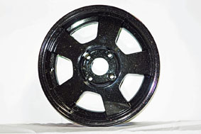 Powder coated wheel 
